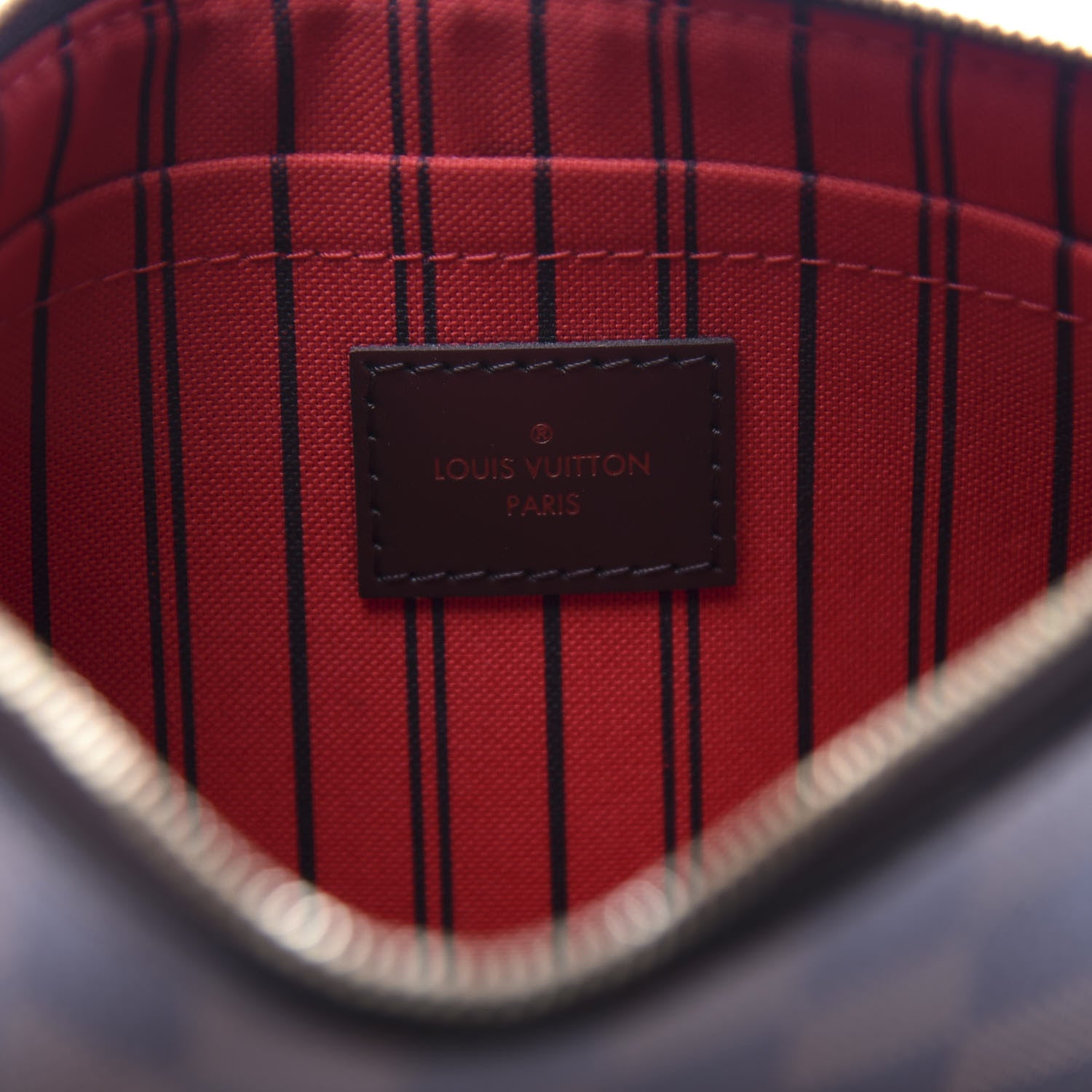 Louis Vuitton Damier Ebene Neverfull MM GM Pochette 5 of 9