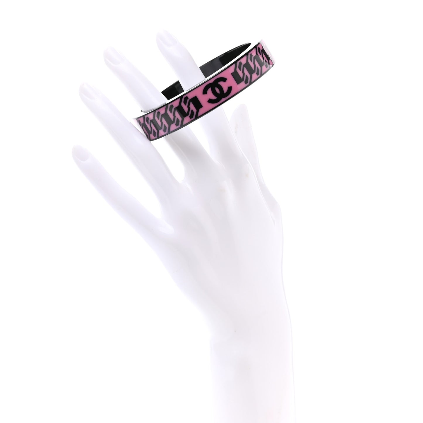 Resin CC Bangle Pink Black
