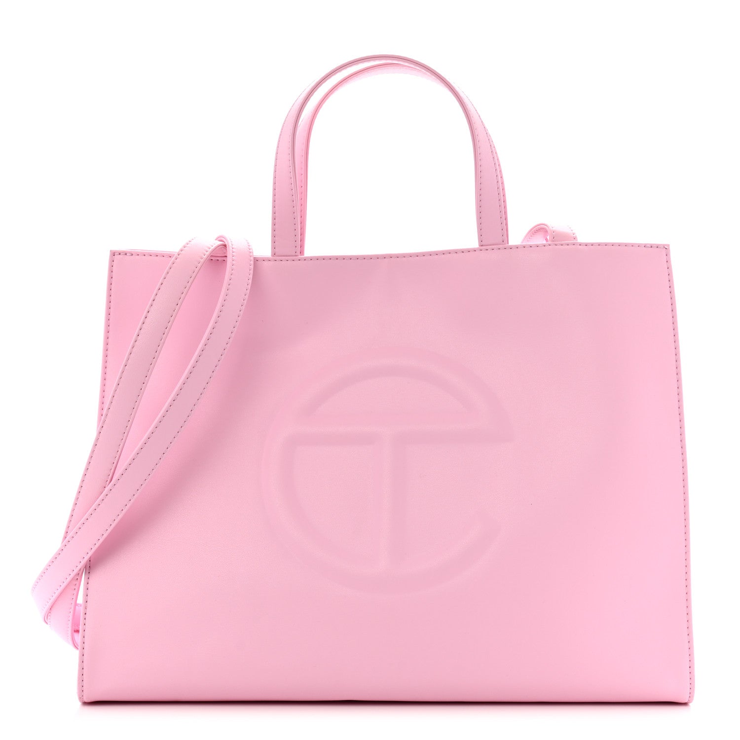 Telfar Vegan Leather Medium Shopping Bag Bubblegum 1 of 13