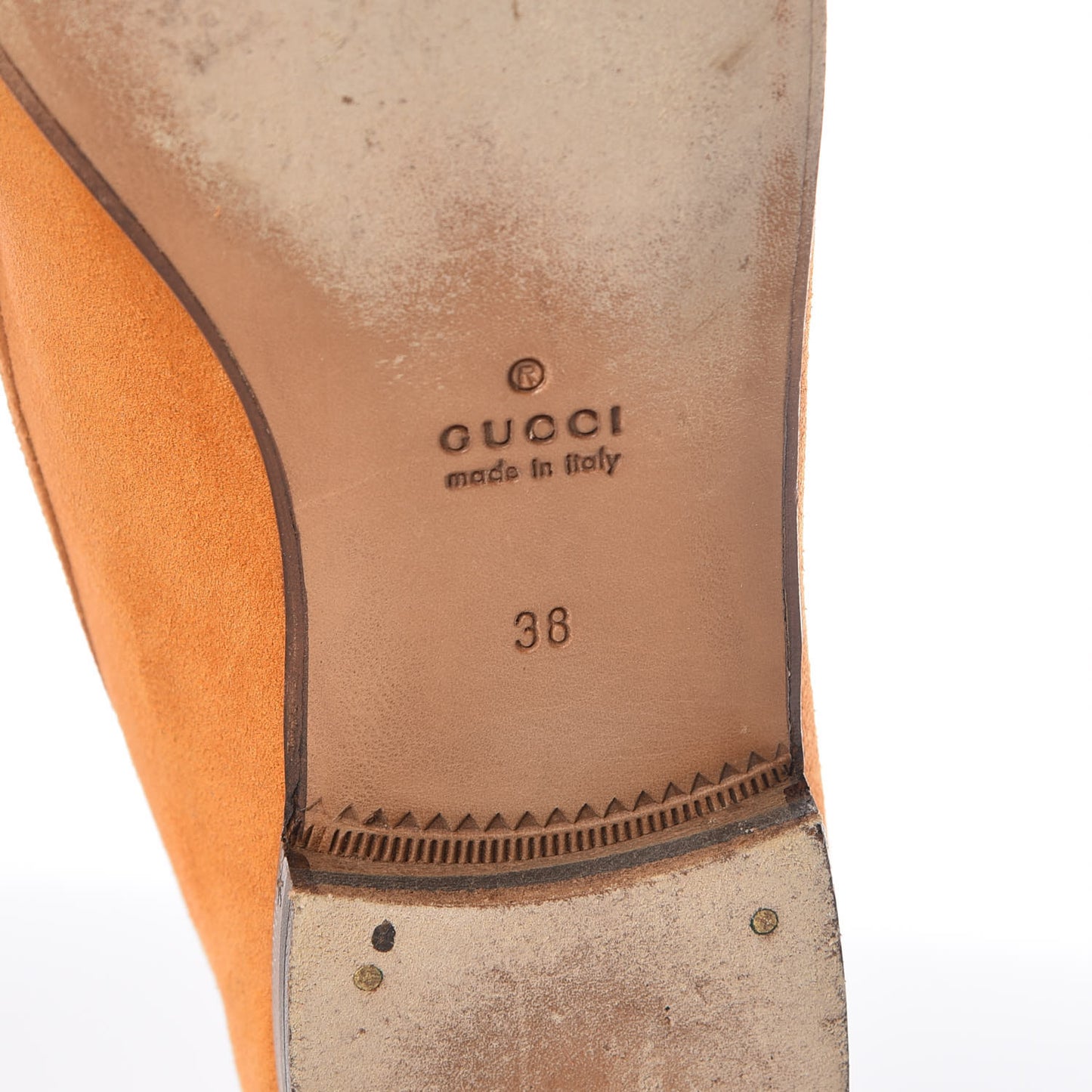 Suede Womens 1953 Horsebit Loafers 38 Yellow