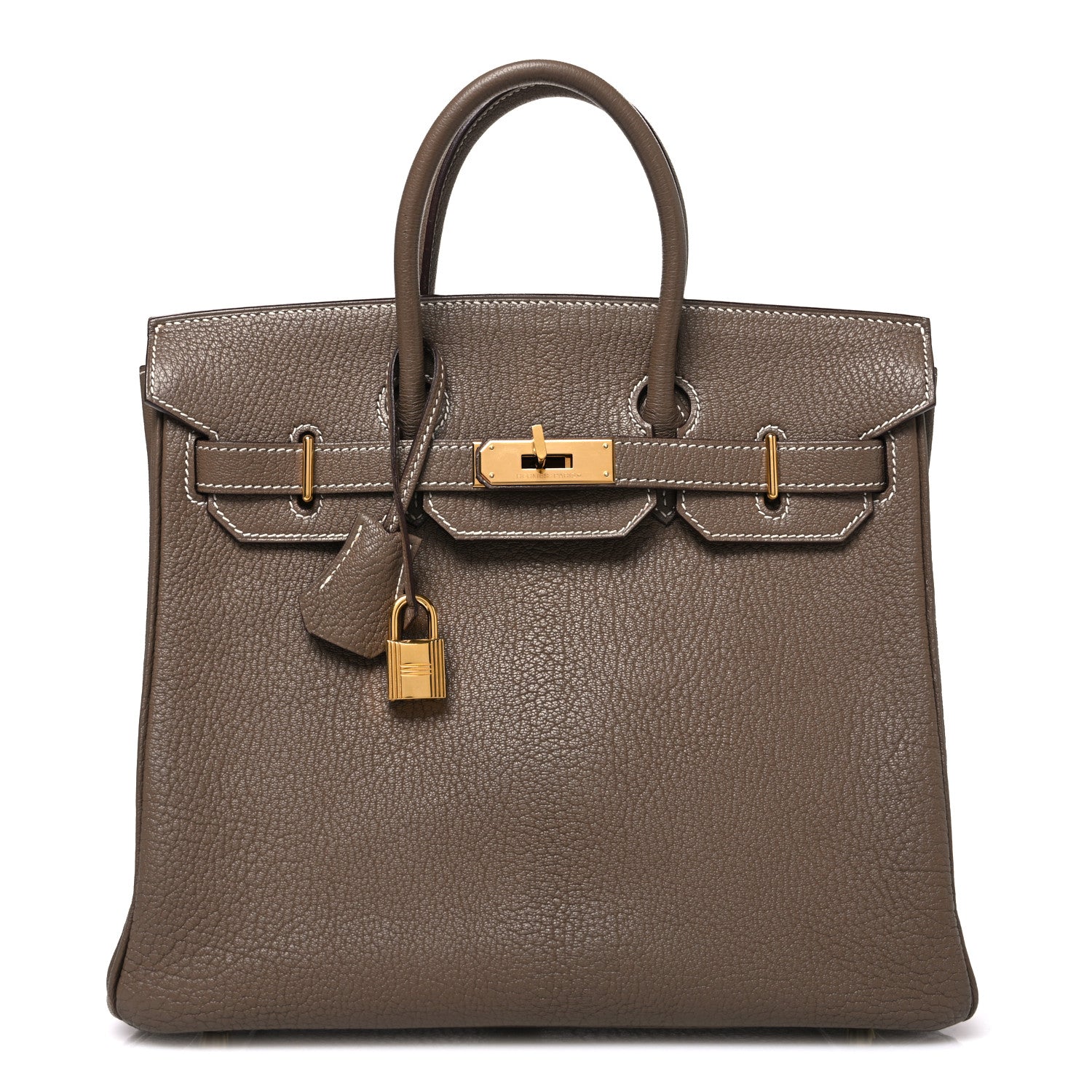 Hermes Chevre De Coromandel HAC Birkin 28 Etoupe 1 of 12