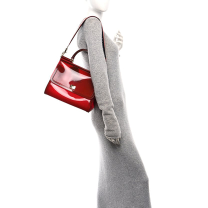 Dolce & Gabbana PVC Miss Sicily Satchel Red 2 of 9