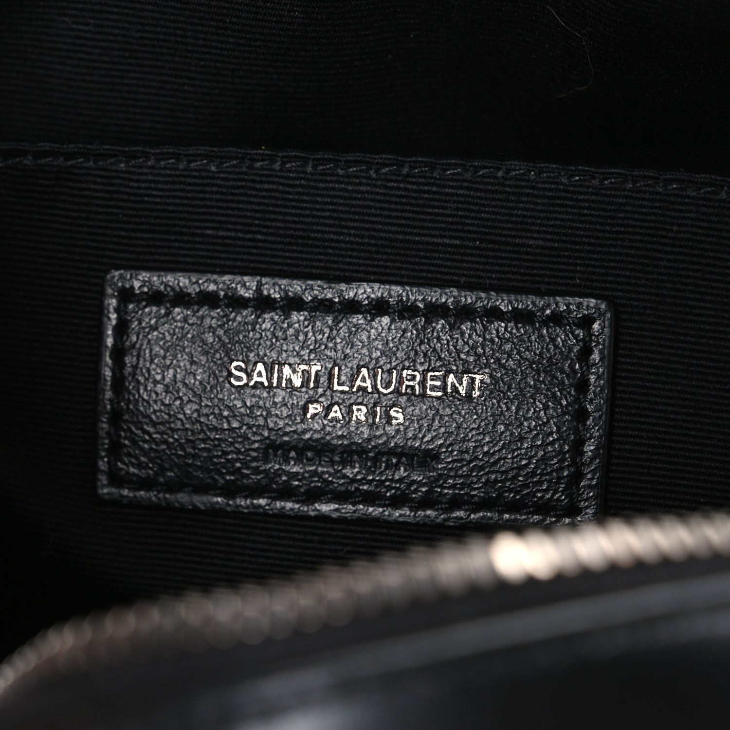 Saint Laurent Calfskin Matelasse Monogram Lou Camera Bag Black 6 of 10