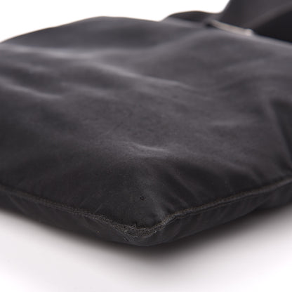 Prada Nylon Vela Flat Messenger Bag Black 8 of 11
