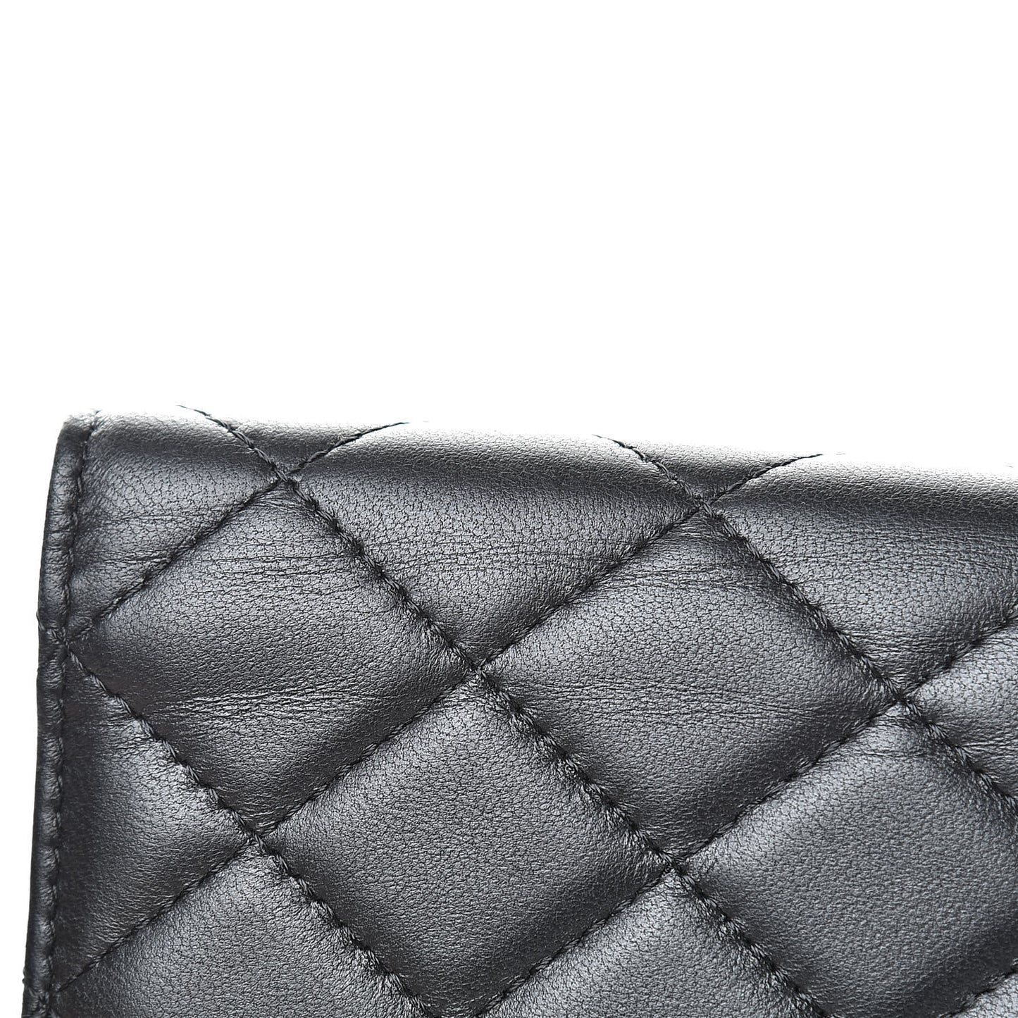 Lambskin Medium Agenda Cover Black