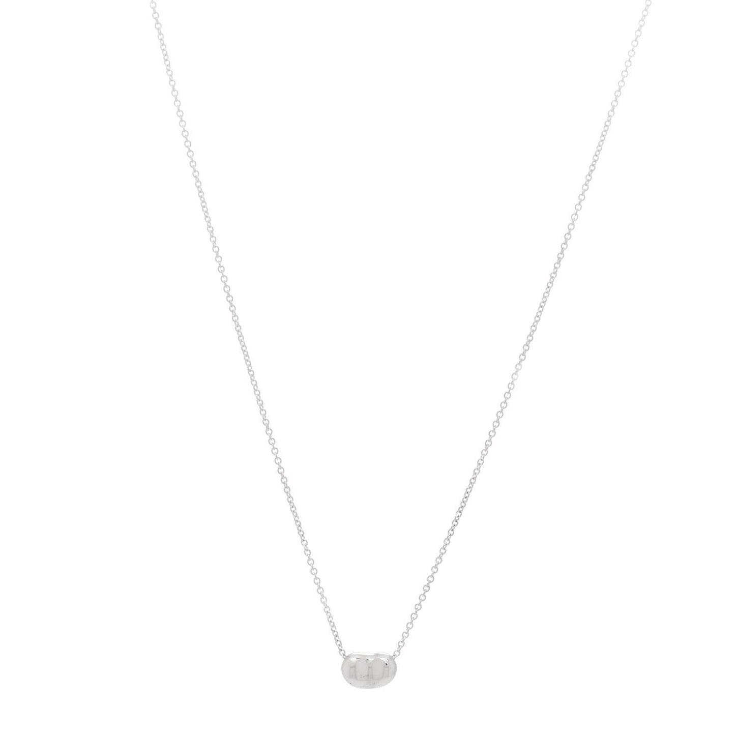 Sterling Silver 9mm Elsa Peretti Bean Pendant Necklace