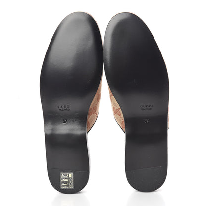 Gucci X MLB GG Monogram LA Dodgers Embroidered Womens GG Slippers 37 Beige Ruggine 7 of 7