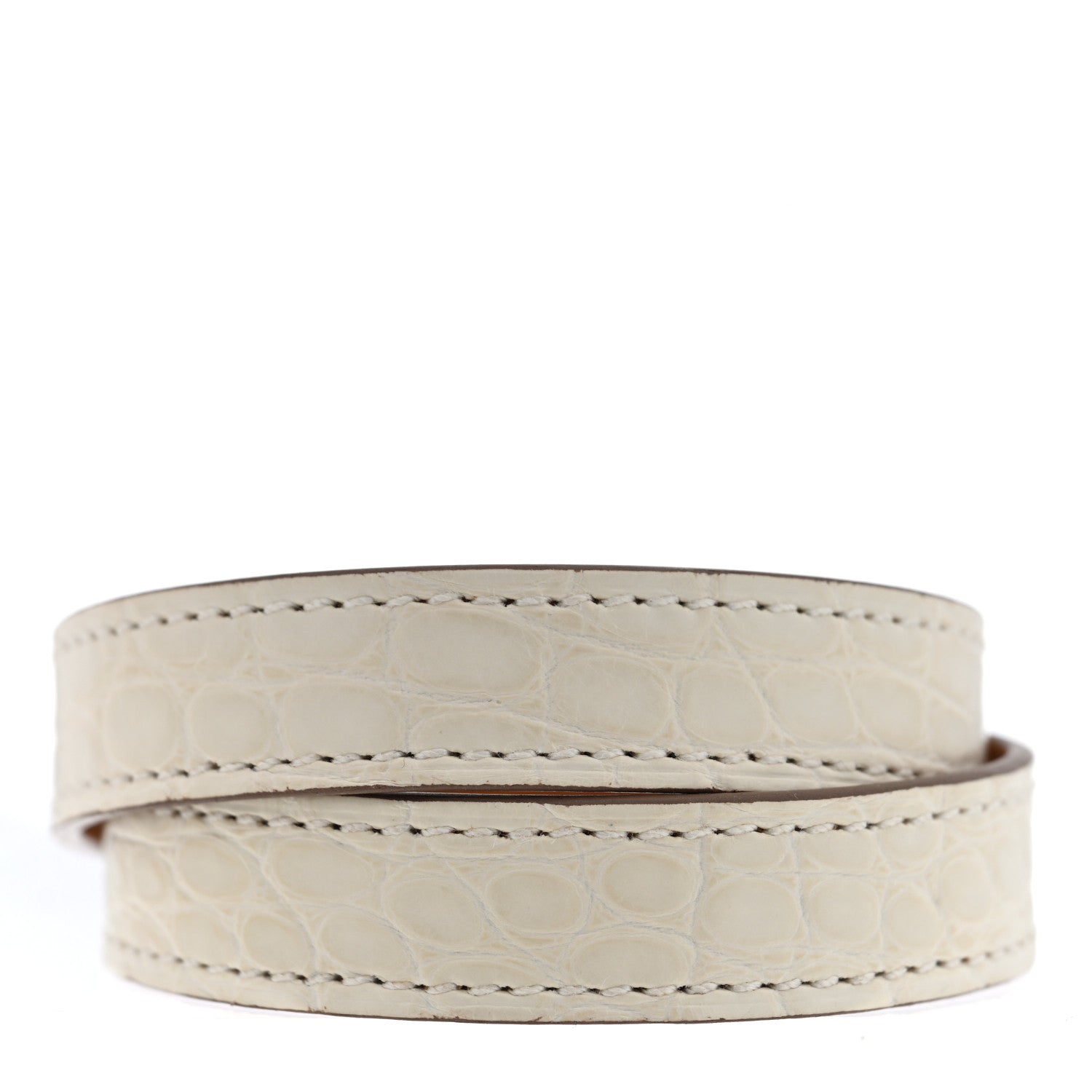 Hermes Matte Alligator Kelly Double Tour Bracelet T2 Beton 3 of 5
