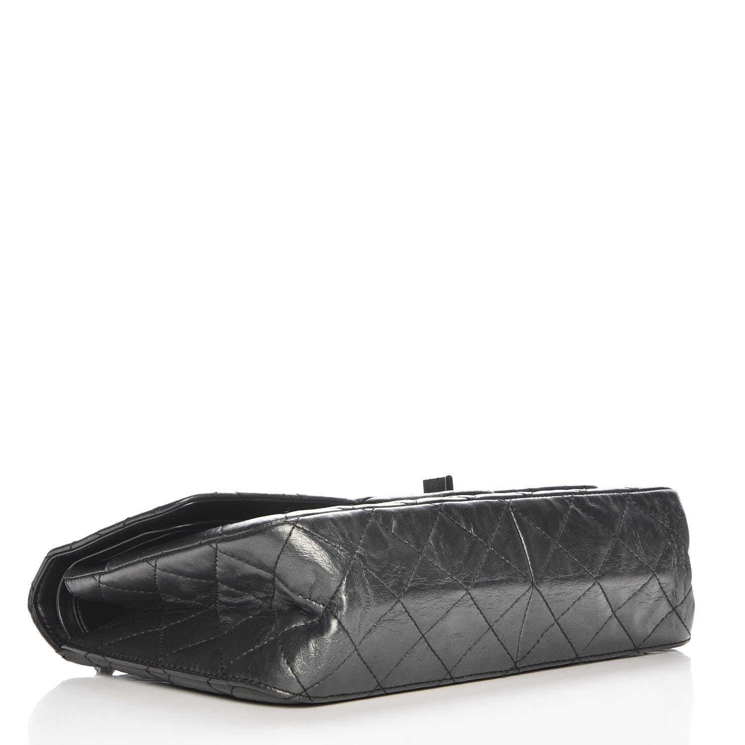 Chanel Distressed Lambskin Quilted 2.55 Reissue 227 Flap Dark Silver 4 of 7