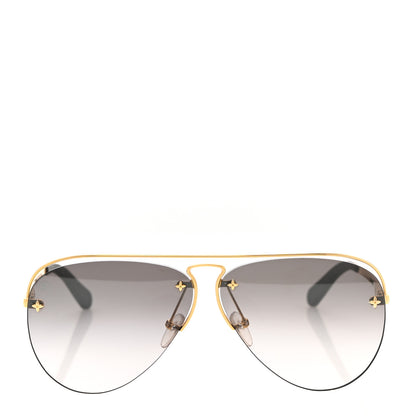 Louis Vuitton Grease Mask Sunglasses Z1045W Gold 2 of 10