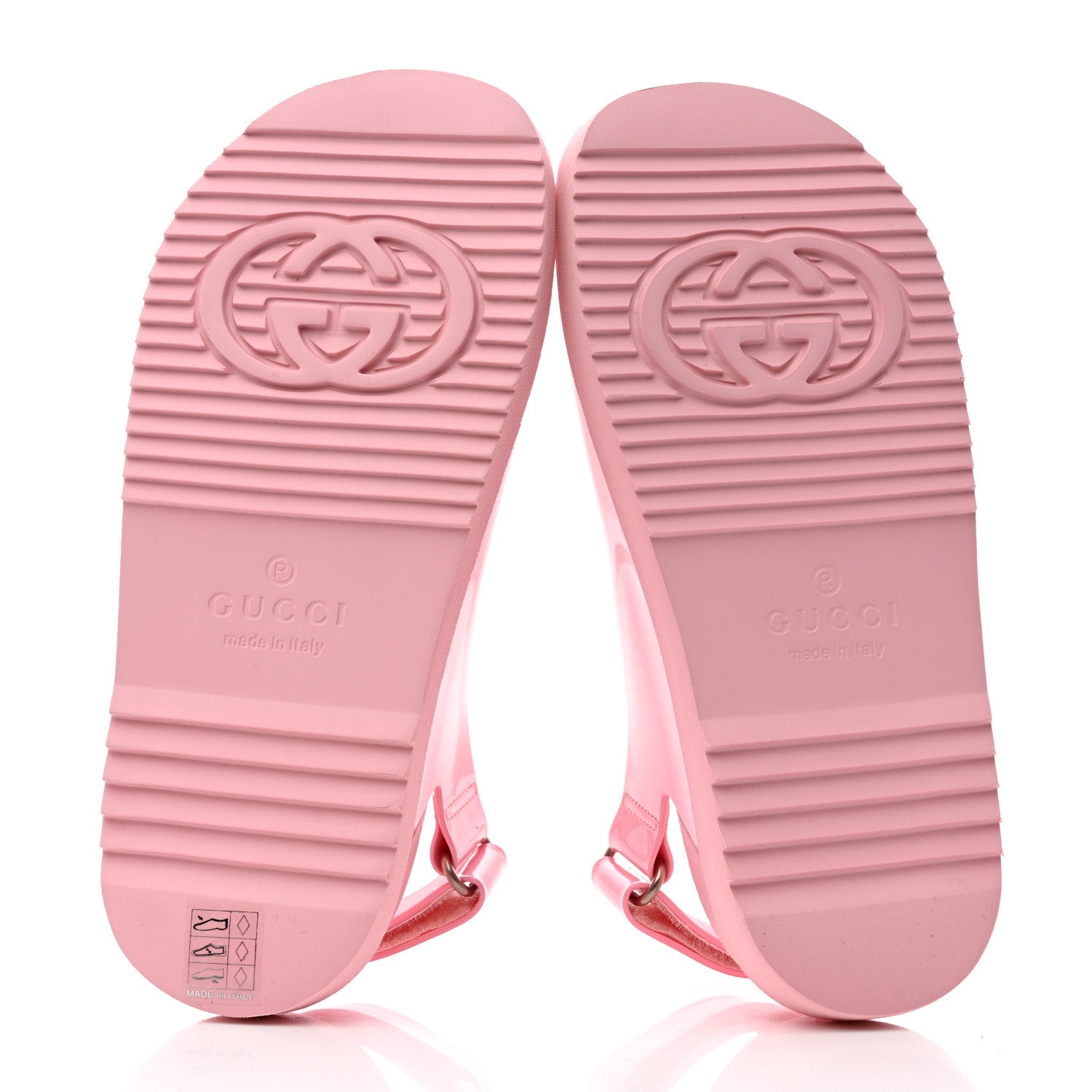 Gucci Rubber Mini Double G Womens Isla Dad Sandals 36 Wild Rose 5 of 9