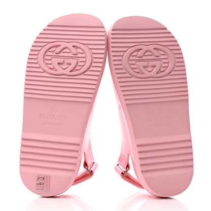 Gucci Rubber Mini Double G Womens Isla Dad Sandals 36 Wild Rose 5 of 9