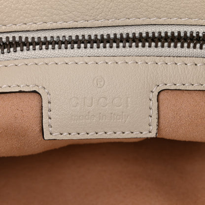 Gucci Softy Wonka Textured Dollar Calfskin Small Diana Shoulder Bag Mystic White Hibiscus Red 6 of 10