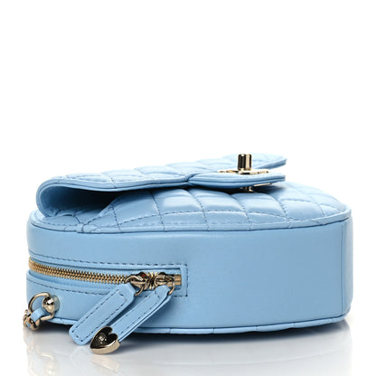 Chanel Lambskin Quilted CC In Love Heart Bag Light Blue 4 of 9