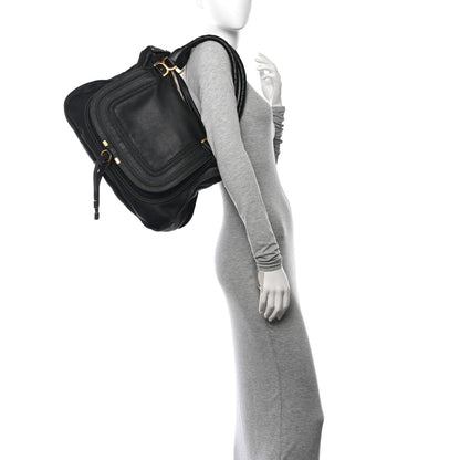 Chloe Calfskin Medium Marcie Satchel Black 2 of 13