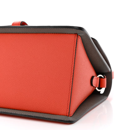 Moynat Carat Calfskin Madeleine Bag Coral Zinc 9 of 12