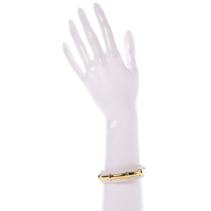 Hermes Courchevel Bamboo Bracelet M White 2 of 5