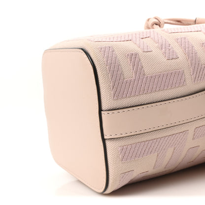 Fendi Canvas Nappa F is Fendi FF Embroidered Mini Mon Tresor Bucket Bag Baby Pink 10 of 10