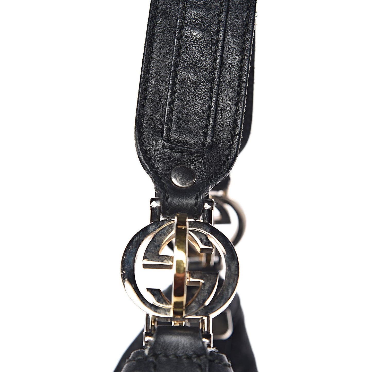 Guccissima Medium GG Twins Hobo Black