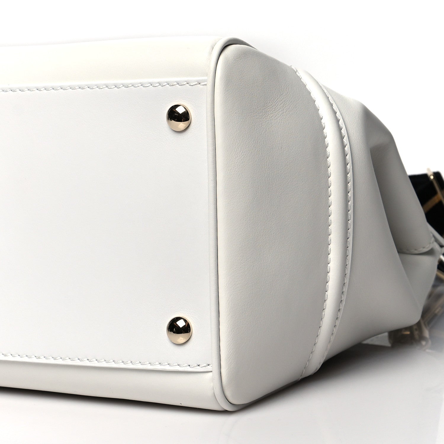 Versace Calfskin Large Palazzo Empire Bag White 8 of 8