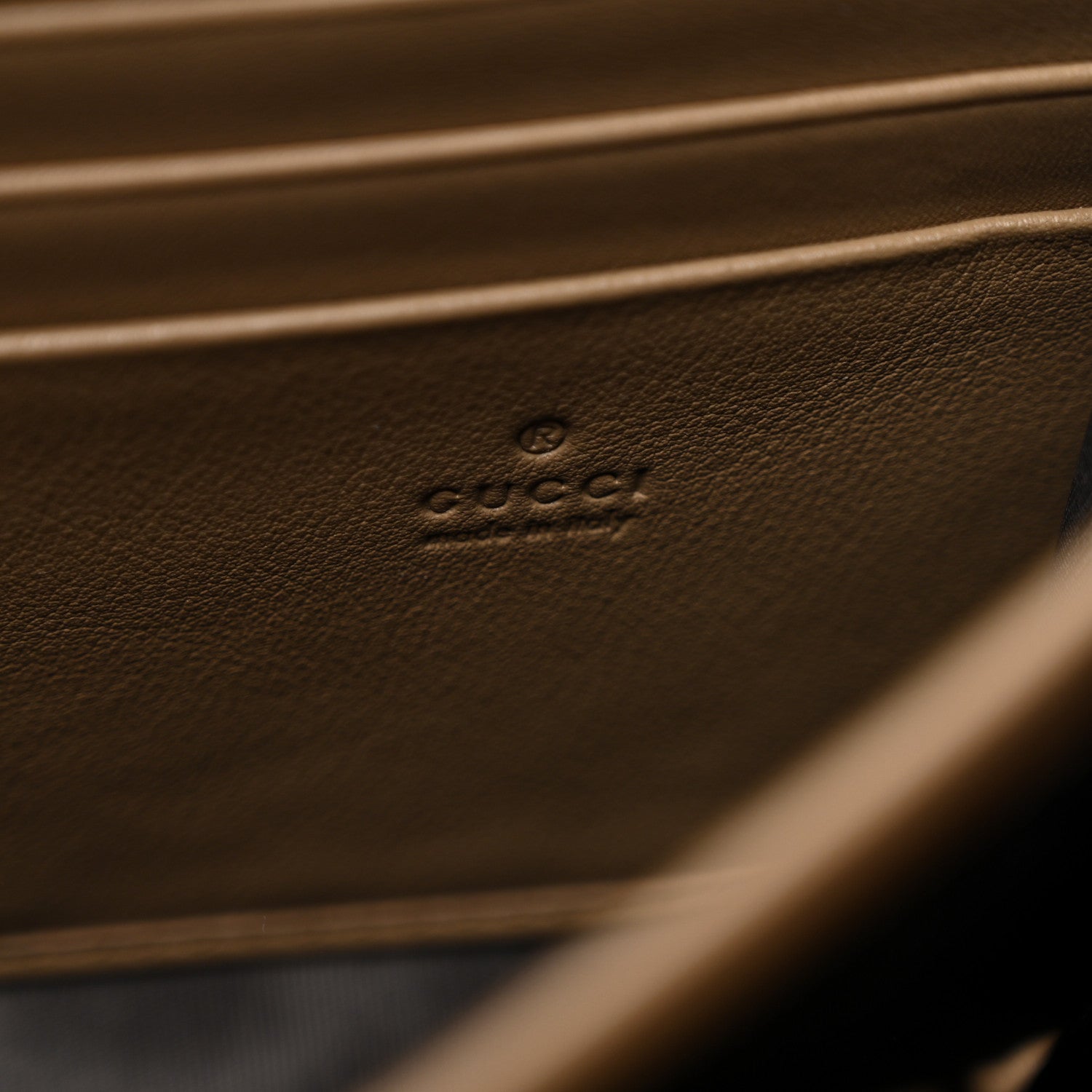 Gucci Velvet Matelasse GG Marmont Chain Wallet Taupe 6 of 11