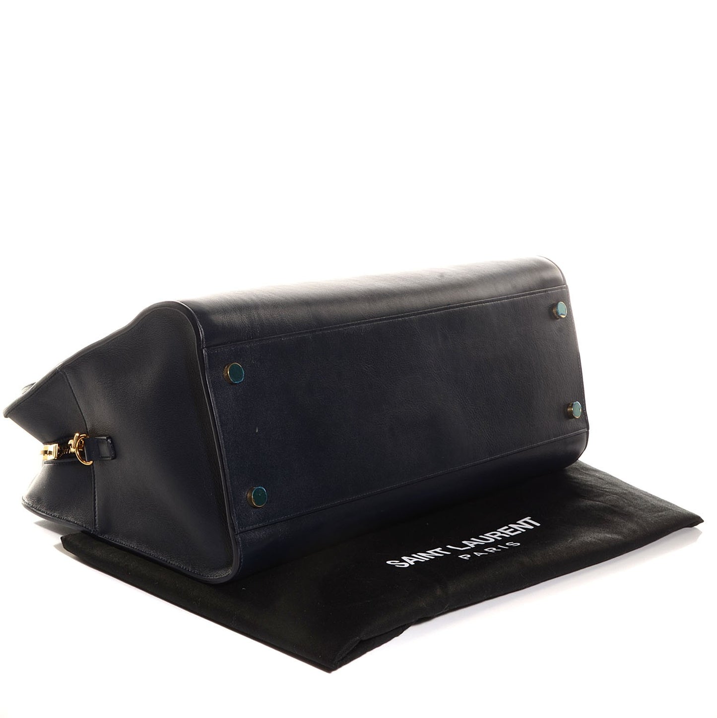 Smooth Calfskin Medium Cabas Monogram Navy