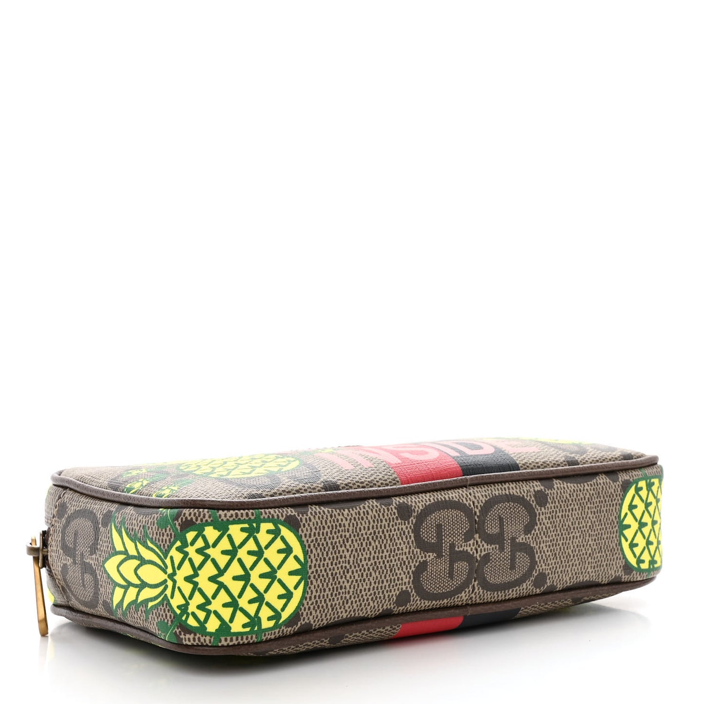 Maxi GG Supreme Monogram Pineapple Textured Dollar Calfskin Small Retro Interlocking G Belt Bag 100 40 Beige Ebony Green Pink New Acero