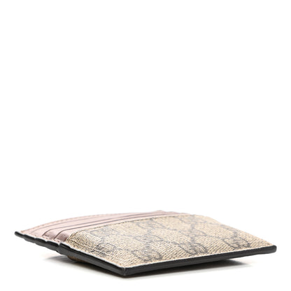 Gucci GG Supreme Monogram Calfskin Large Card Holder Beige Ebony Cuir 4 of 7