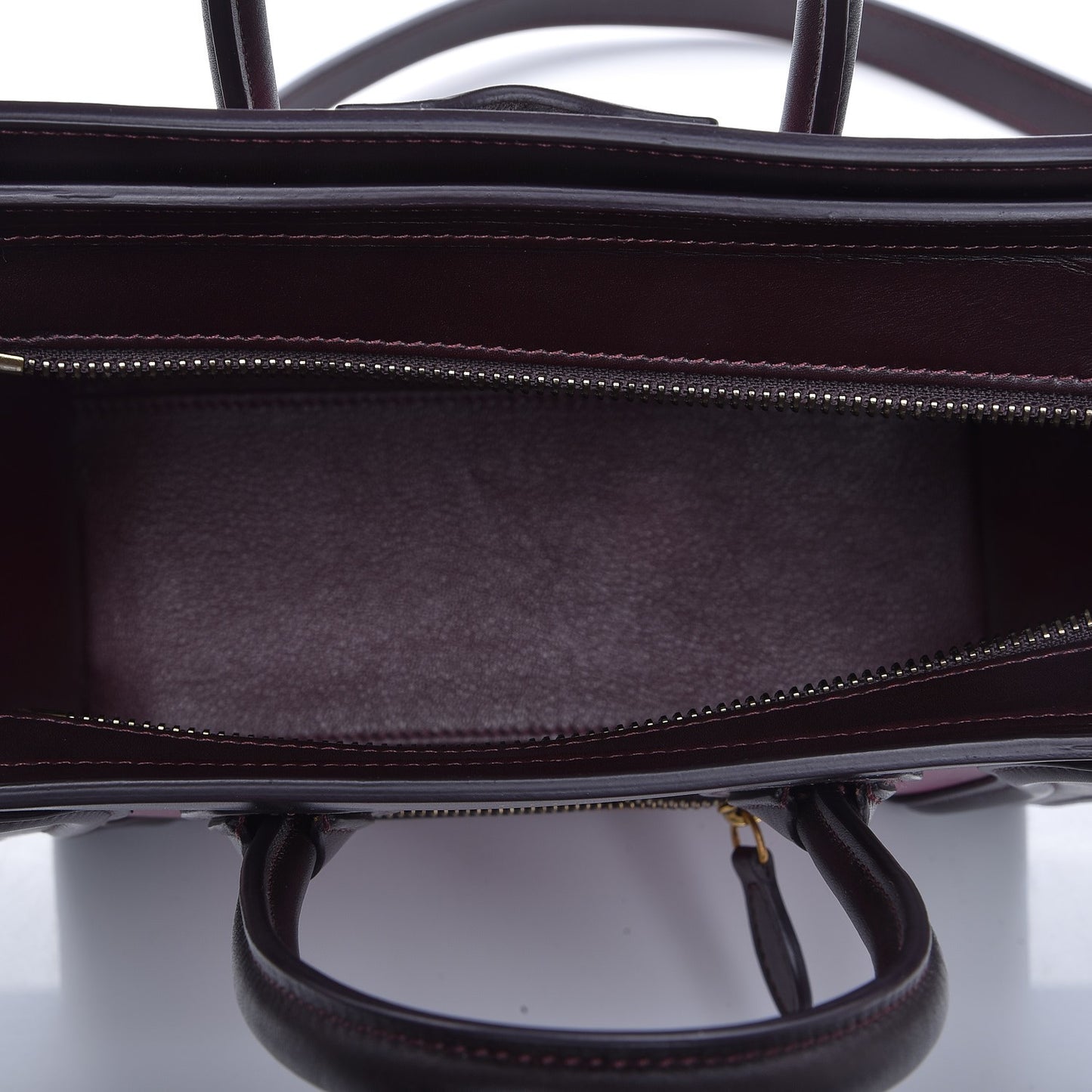 Satin Calfskin Nano Tri-Color Luggage Orchid