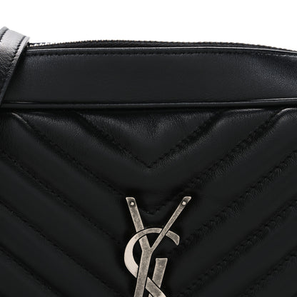 Saint Laurent Calfskin Matelasse Monogram Lou Camera Bag Black 8 of 10