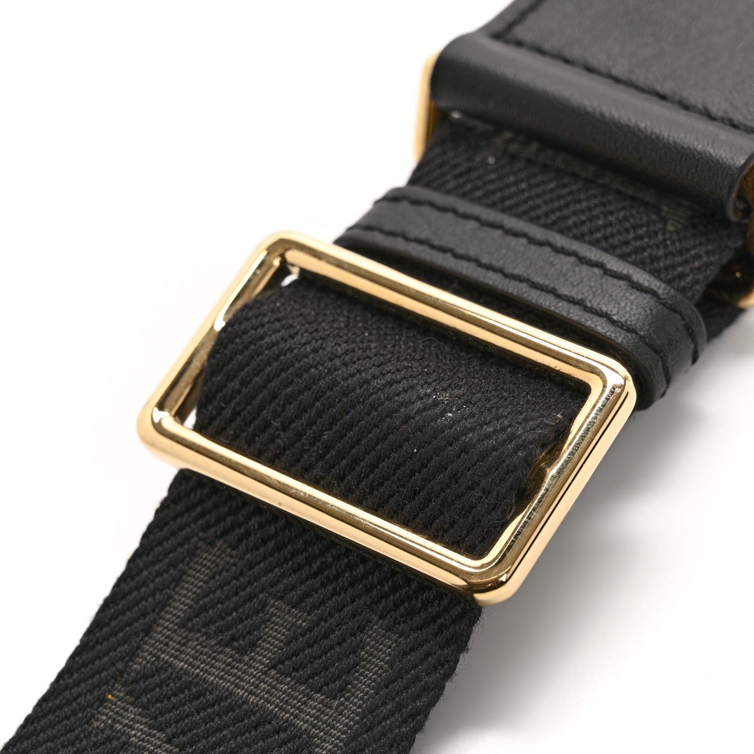 Loewe Calfskin Jacquard Webbing Anagram Strap Black 10 of 10