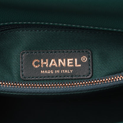 Chanel Caviar Quilted Small Coco Handle Flap Green 6 of 9