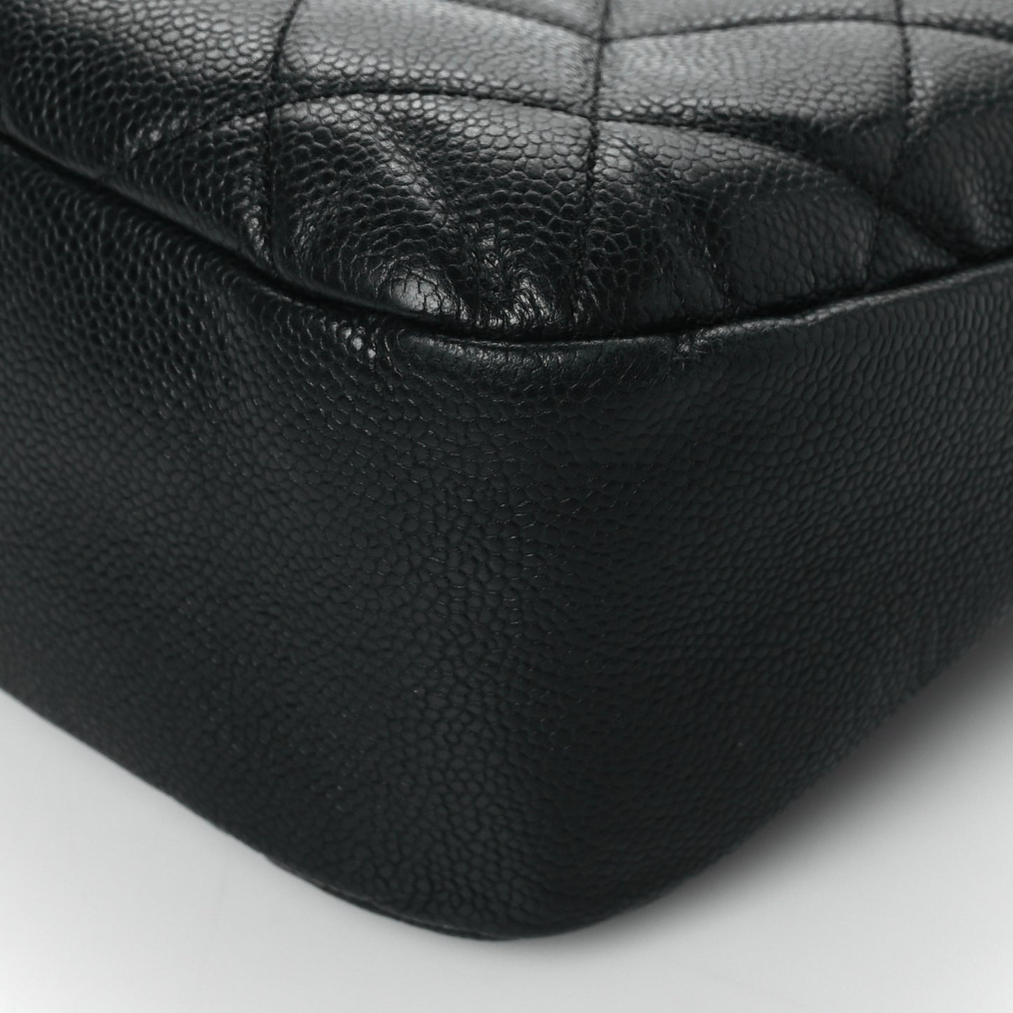 Caviar Quilted Timeless CC Soft Tote Black