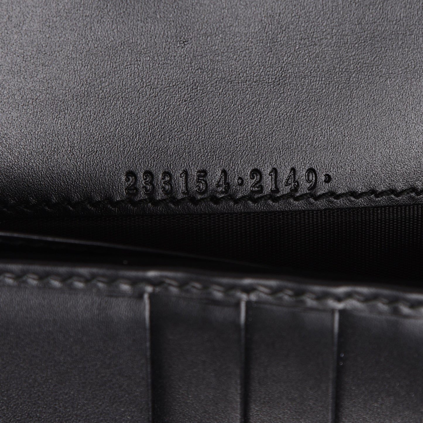 Guccissima Avel Continental Flap Wallet Black