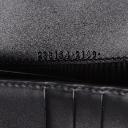 Gucci Guccissima Avel Continental Flap Wallet Black 6 of 6