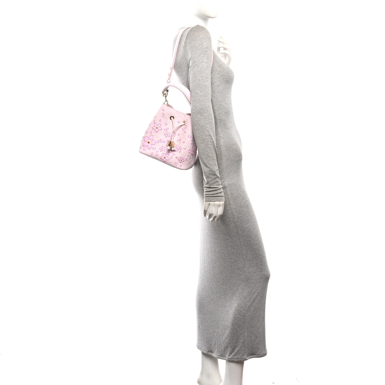 Louis Vuitton LV X TM Empreinte Cherry Blossom Neonoe BB Pink 2 of 9