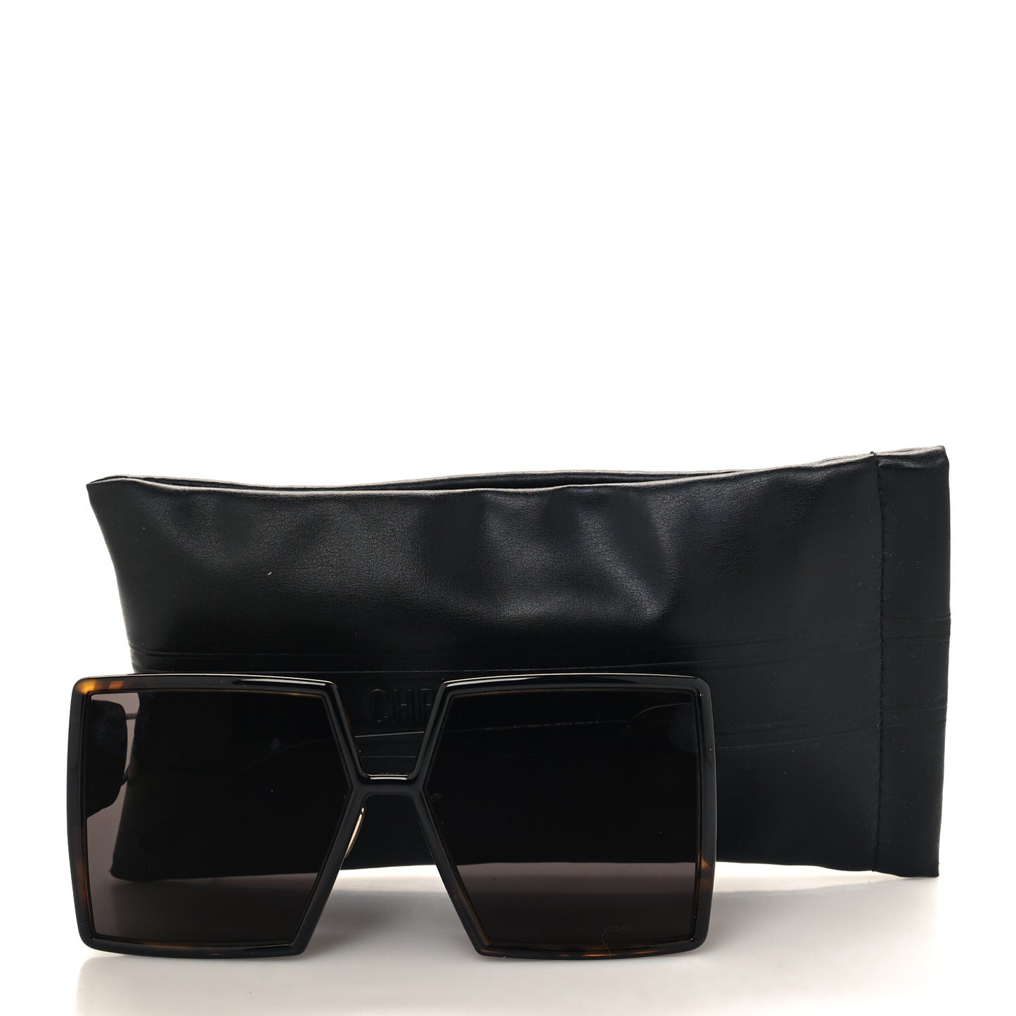 CHRISTIAN DIOR Square 30 Montaigne Sunglasses Tortoise