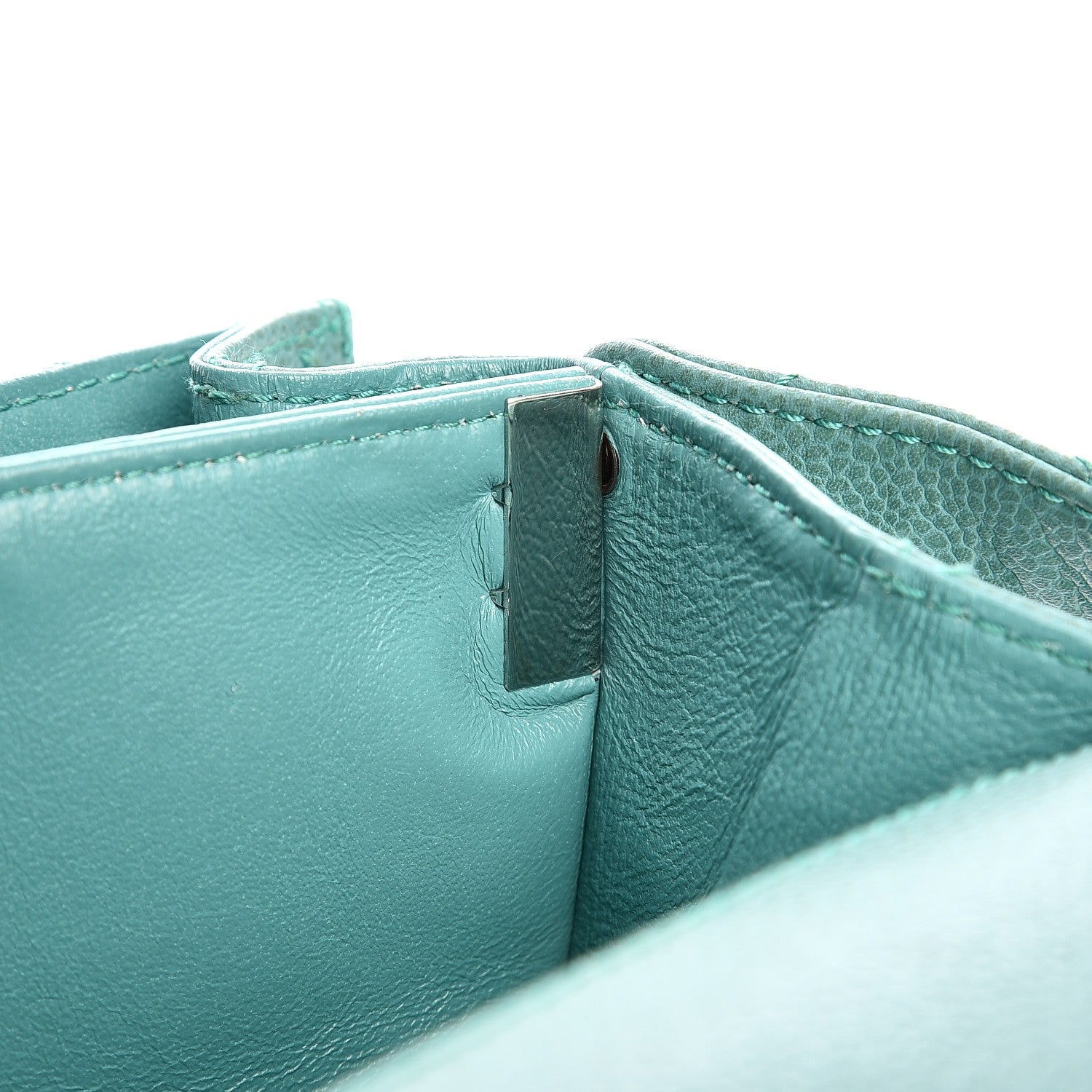 Chanel Caviar Flap Shoulder Bag Green 20 of 21