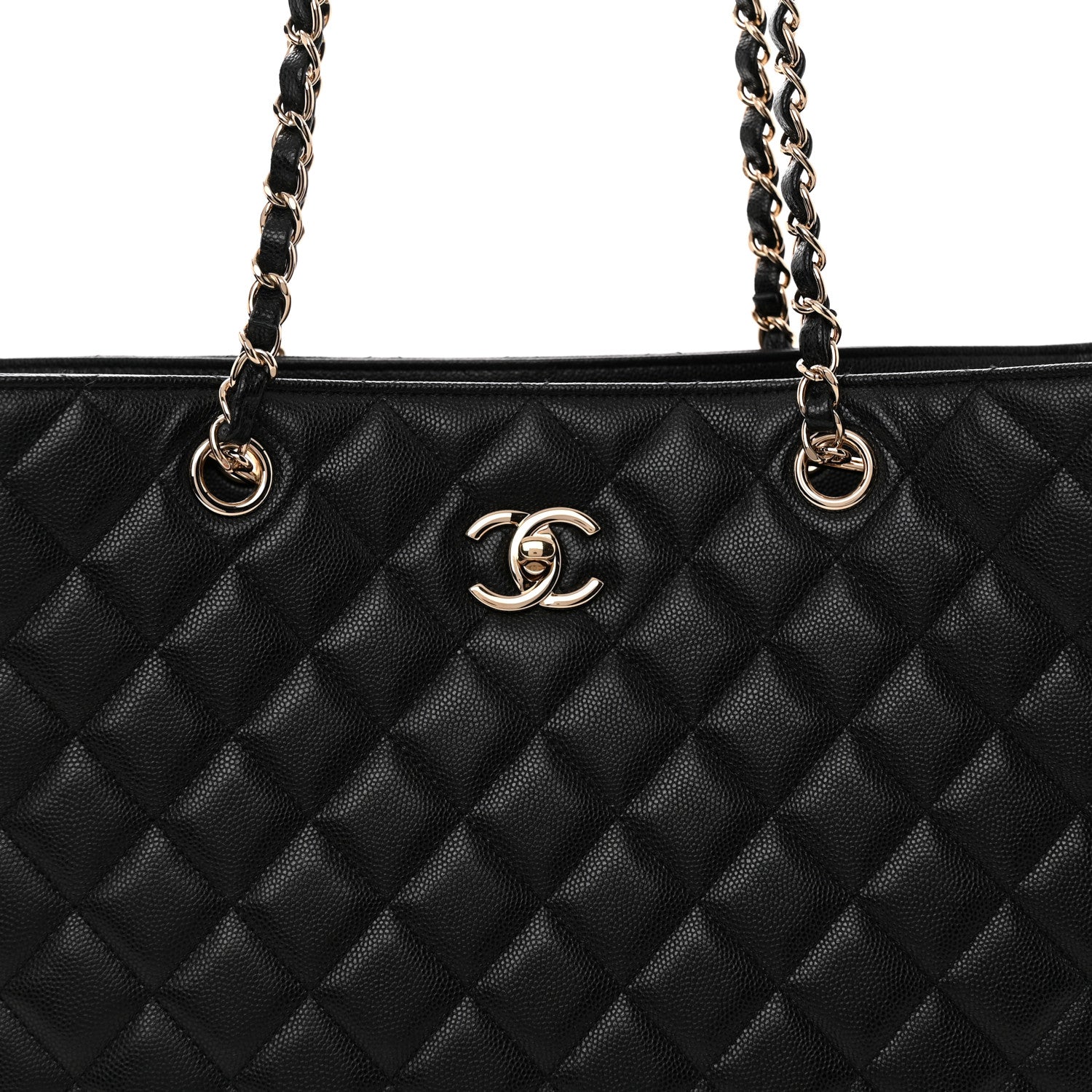 Chanel Caviar Quilted Large Shopping Tote Black 8 of 11