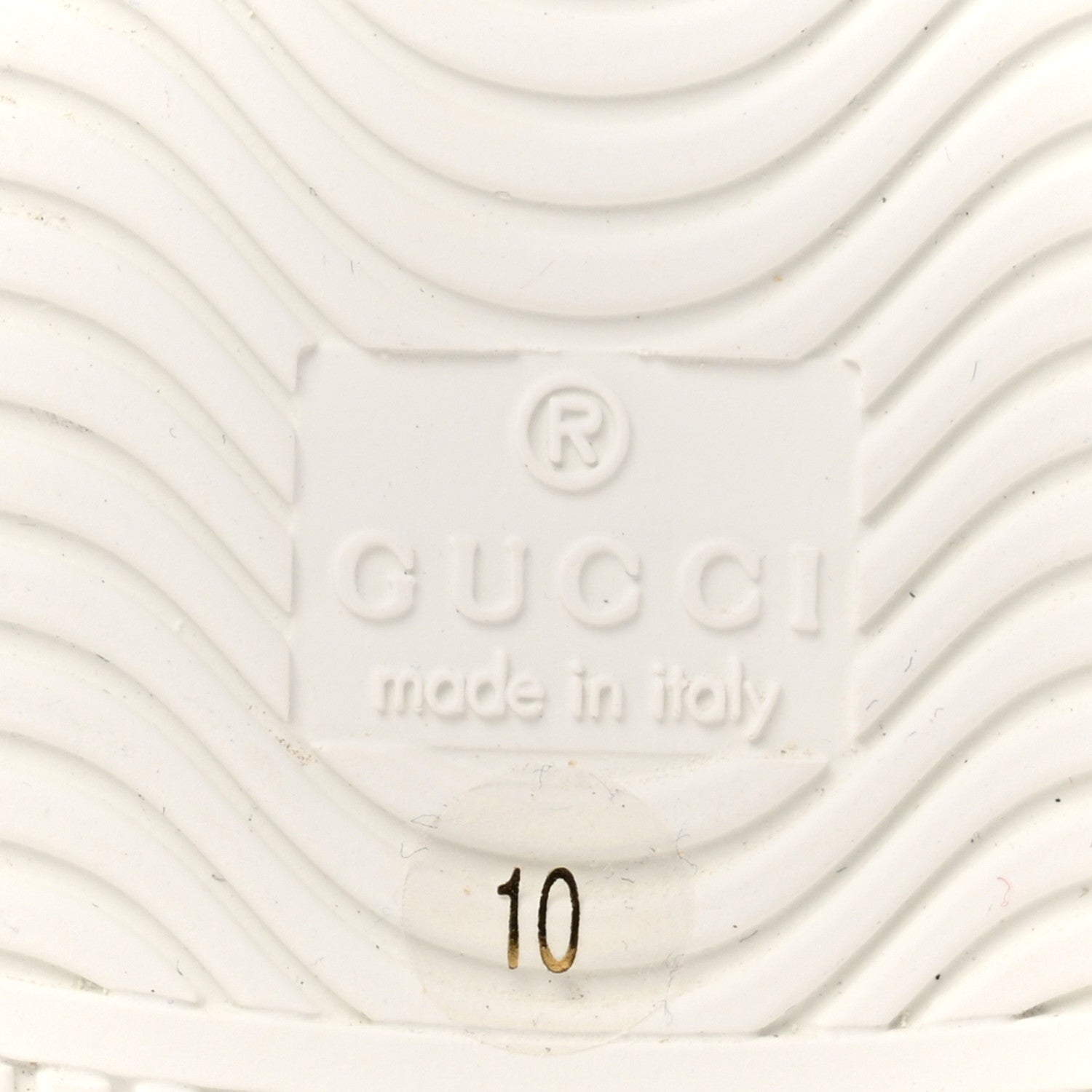 Gucci Calfskin Web Cherry Embroidered Mens Ace Sneakers 10 White 8 of 10