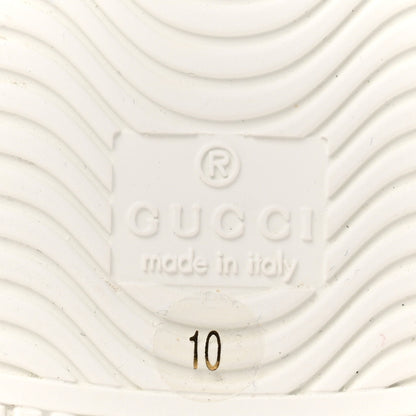 Gucci Calfskin Web Cherry Embroidered Mens Ace Sneakers 10 White 8 of 10