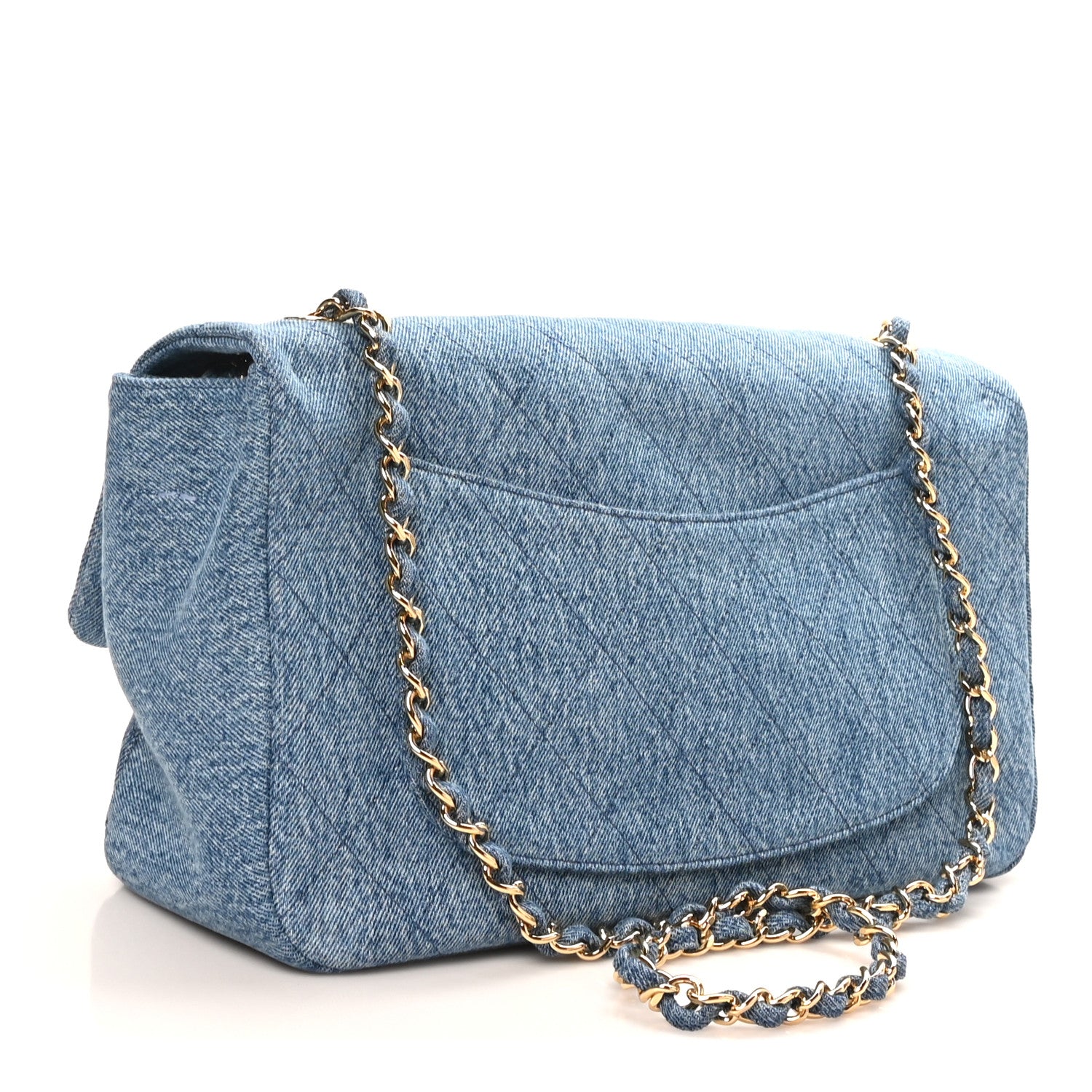Chanel Denim Small Souplissimo Maxi Flap Blue 3 of 10