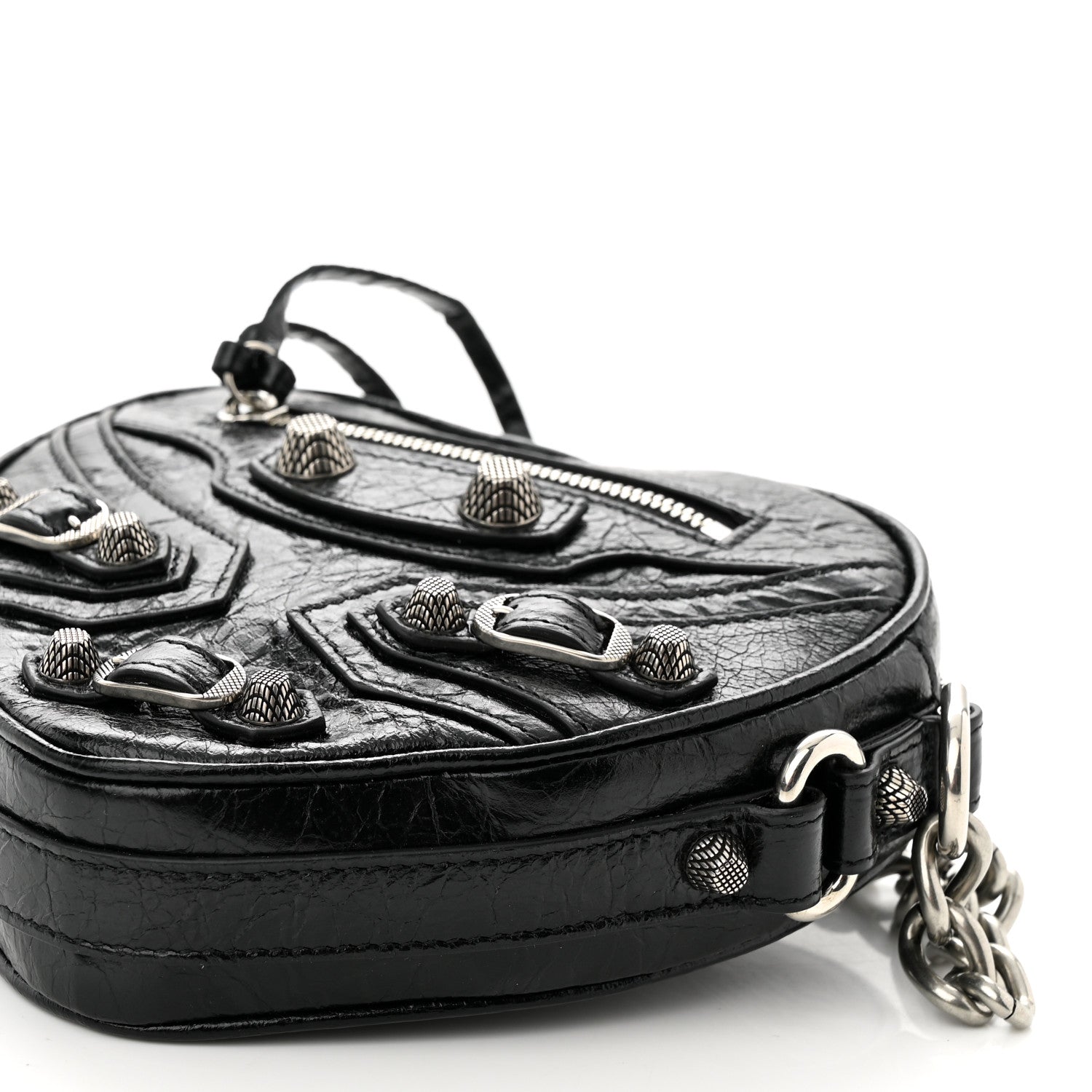 Balenciaga Agneau Arena Mini Le Cagole Heart Bag Black 10 of 10