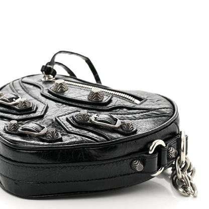 Balenciaga Agneau Arena Mini Le Cagole Heart Bag Black 10 of 10