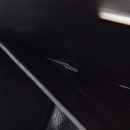 Prada Metallic Vitello Saffiano Studded Cahier Bag Ferro Black 7 of 7