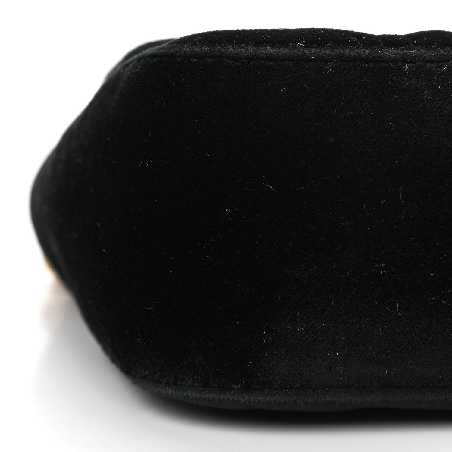 Gucci Velvet Matelasse Mini GG Marmont Shoulder Bag Black 9 of 10