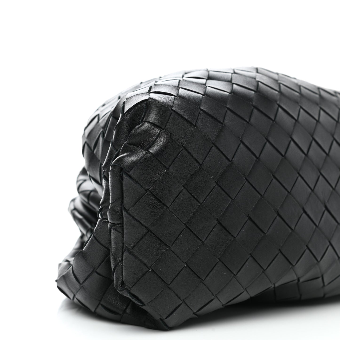 Nappa Maxi Intreccio The Pouch Oversized Clutch Black