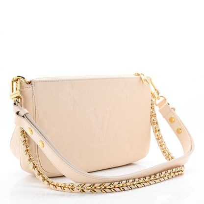 Louis Vuitton Empreinte Monogram Giant Multi Pochette Accessories Cream 3 of 10