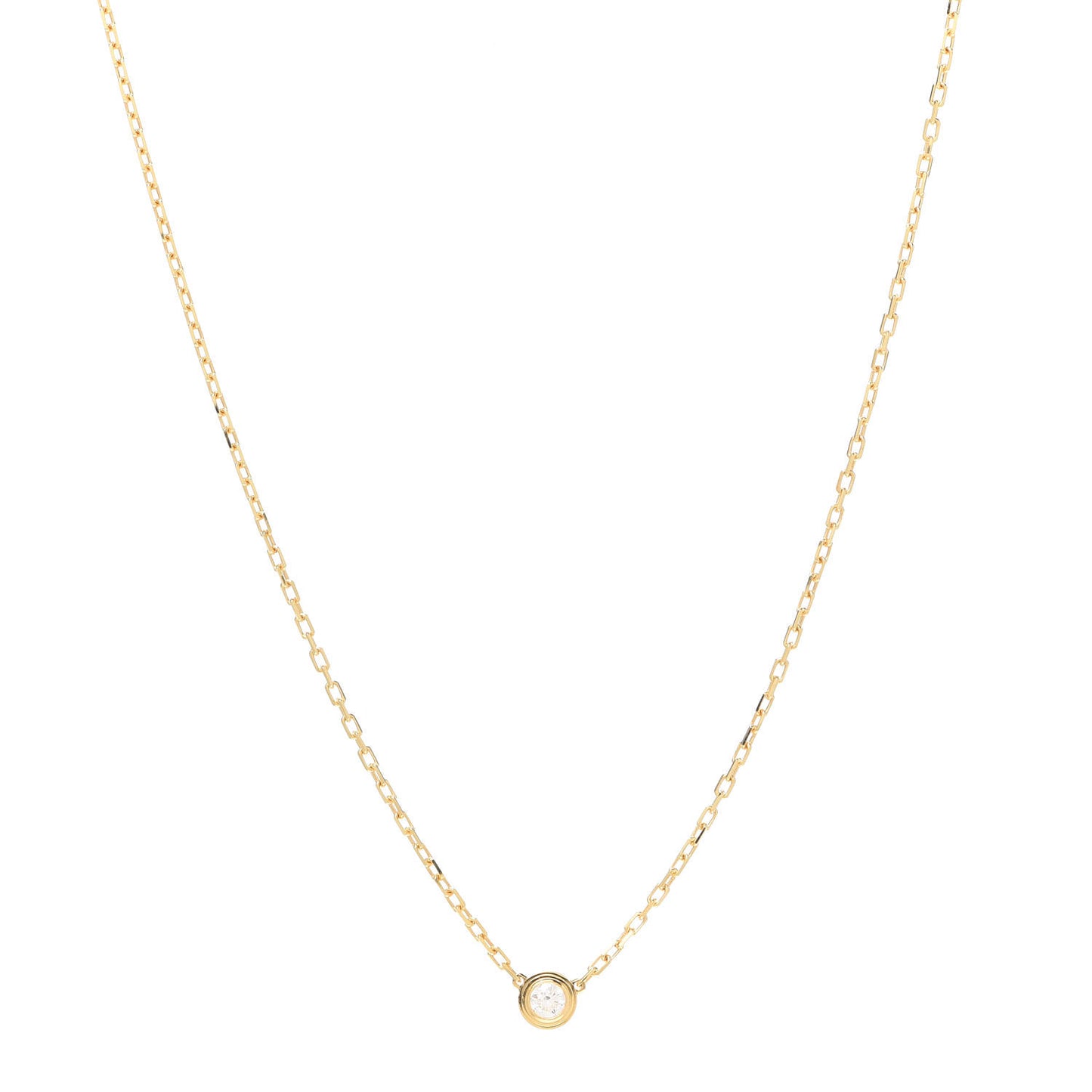 18K Yellow Gold Diamond SM D'Amour Pendant Necklace