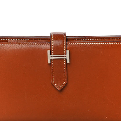 Hermes Tadelakt Bearn Wallet Fauve 11 of 19